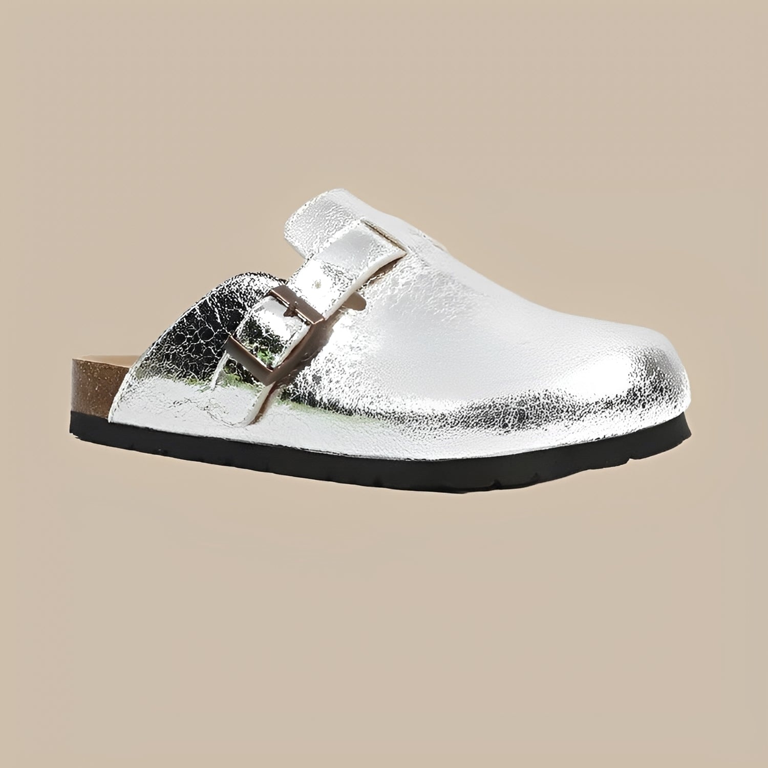 Davina - Mocassins style argent ancien