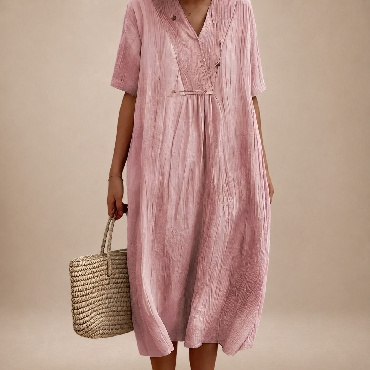 Leilani - Robe élégante pour femmes avec col en V