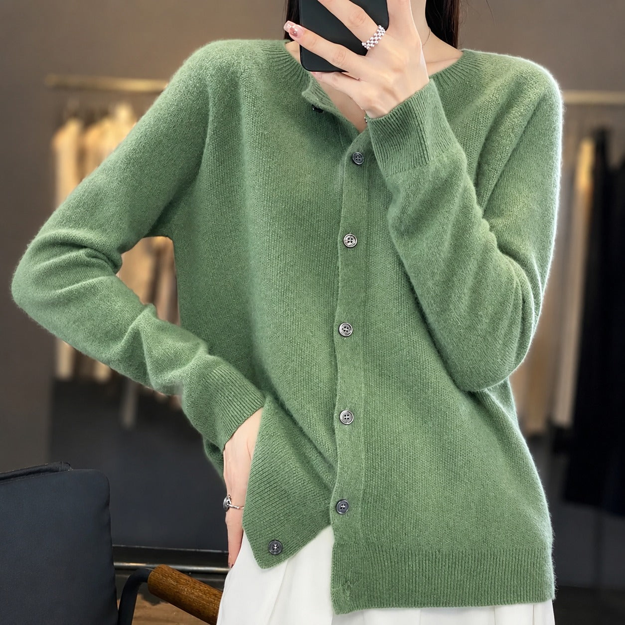 Ina - Pull à col rond élégant pour femme
