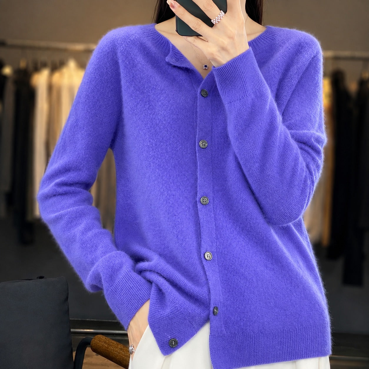 Ina - Pull à col rond élégant pour femme