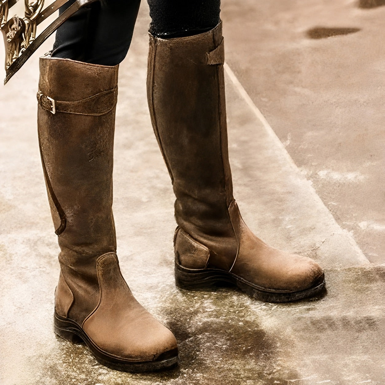 Athena - Bottes hautes au style rétro