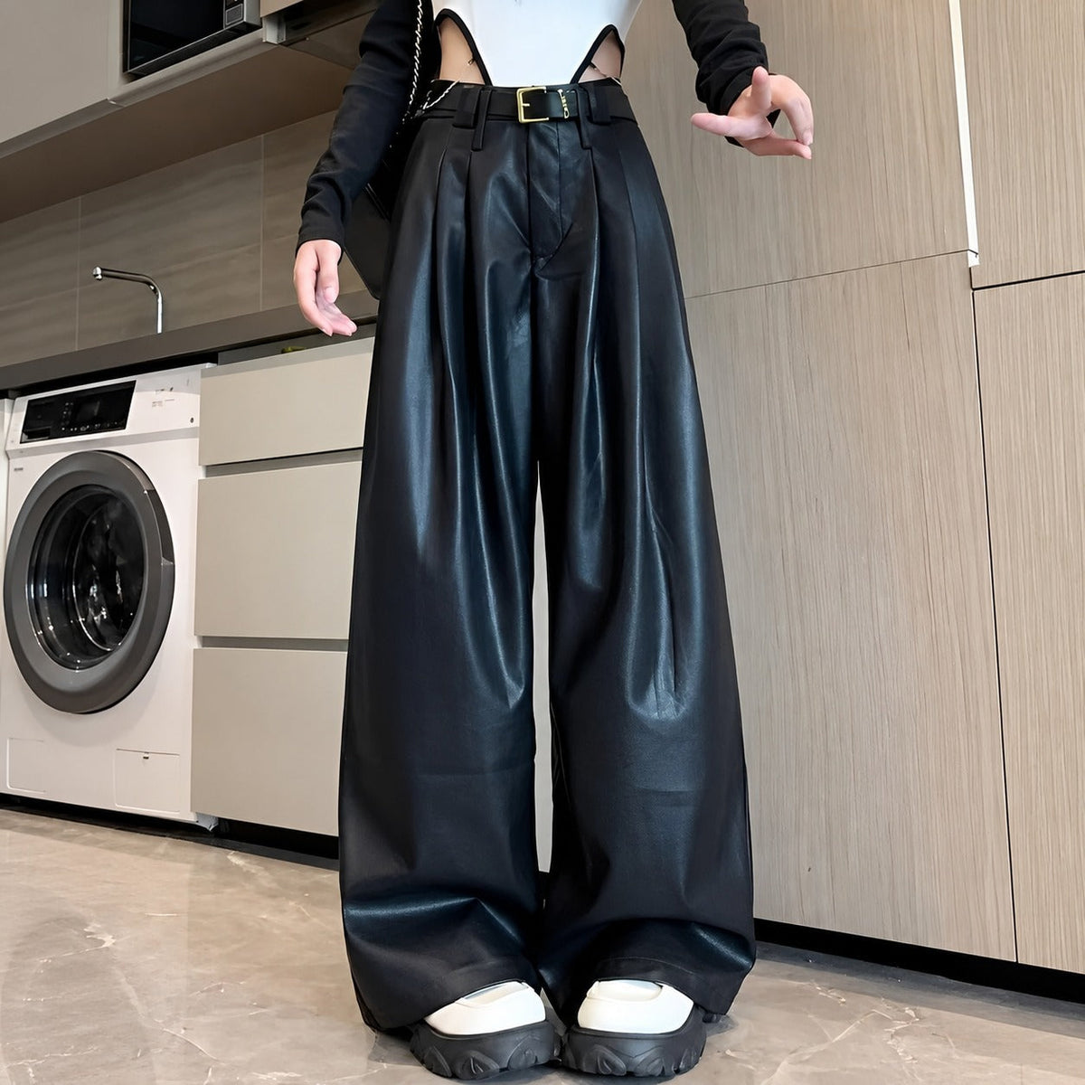 Lora - Pantalon classique taille haute pour femmes