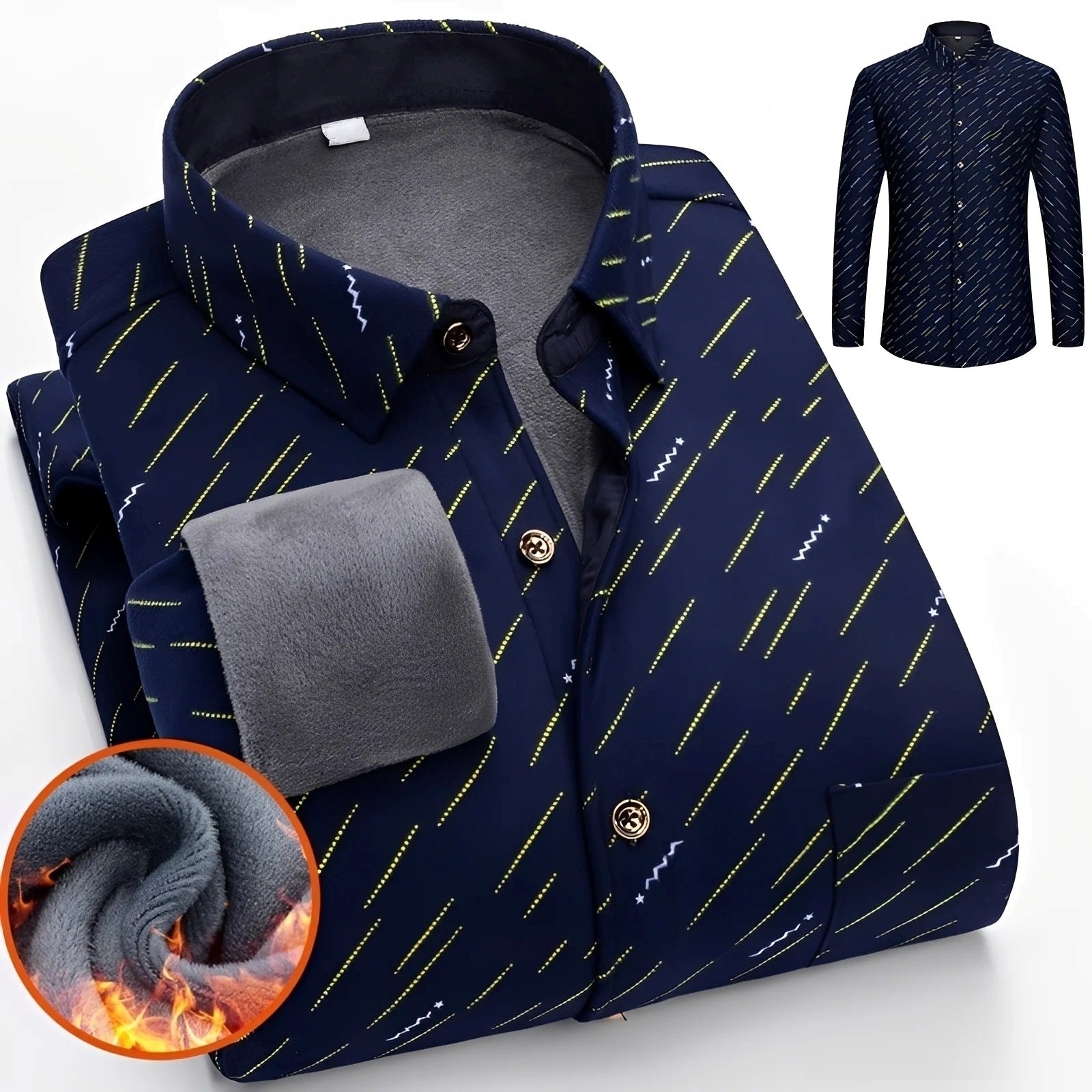 Anton - Chemise à carreaux élégante et chaude pour hommes