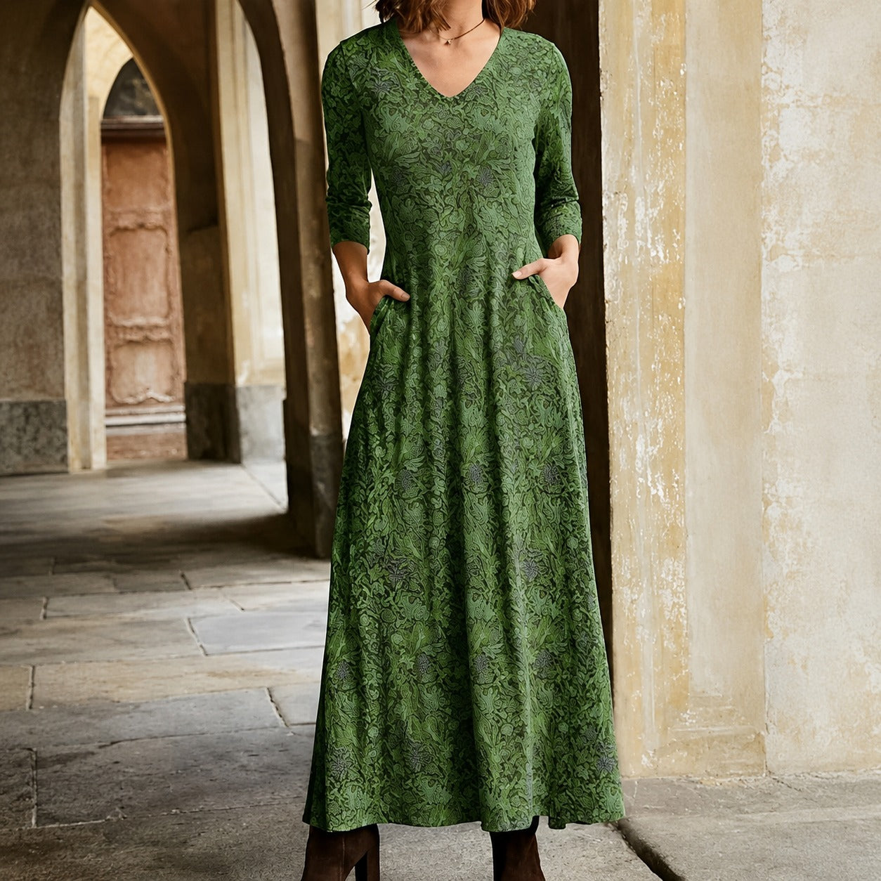 Sophie - Robe classique à manches longues pour femmes