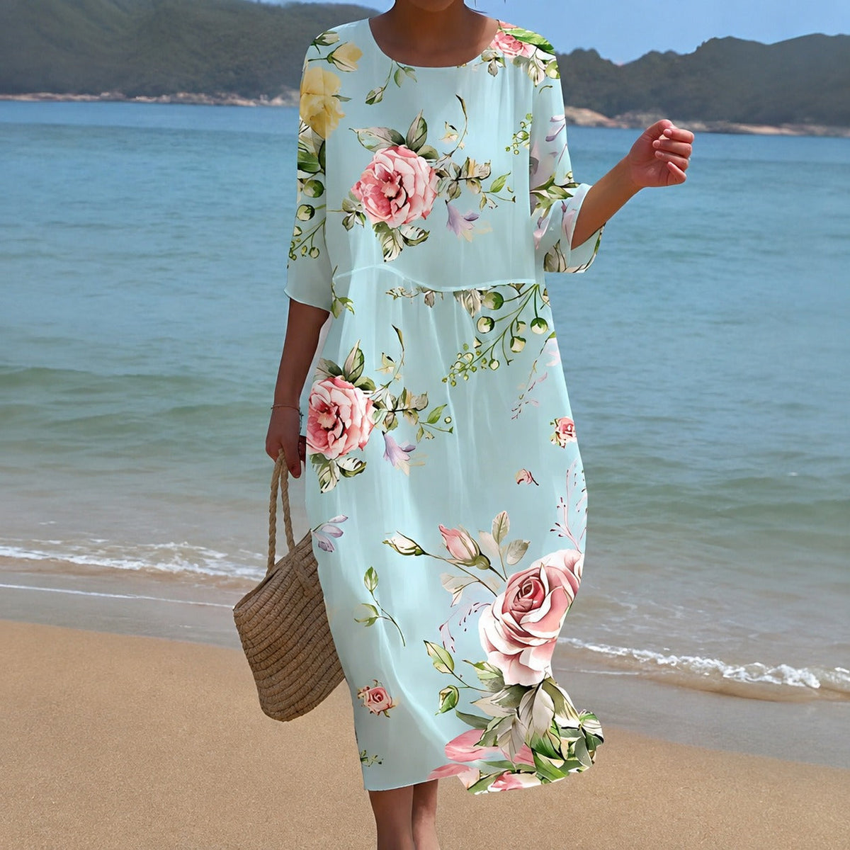 Alina - Robe midi fluide