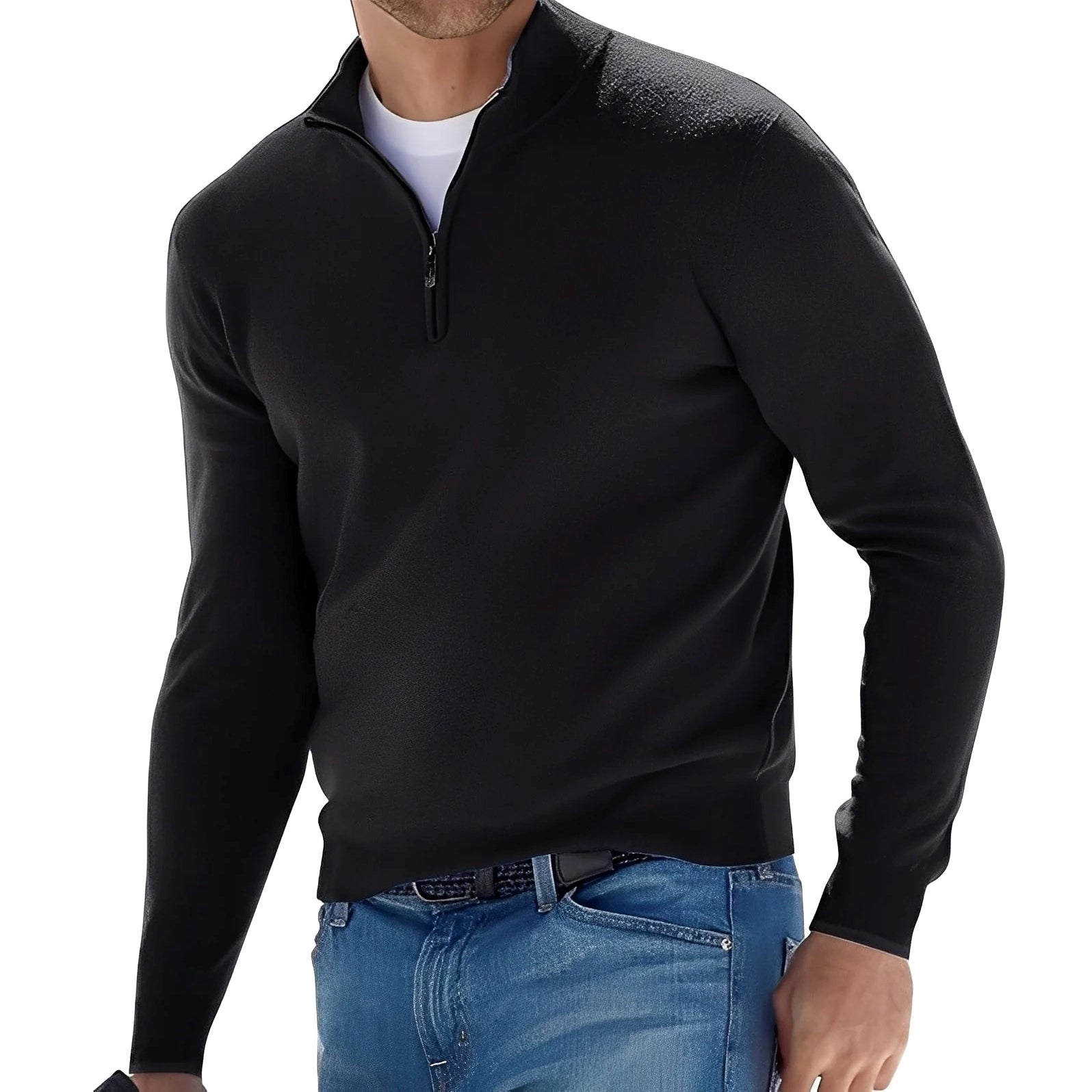 Ralph - Pull décontracté à fermeture éclair pour homme