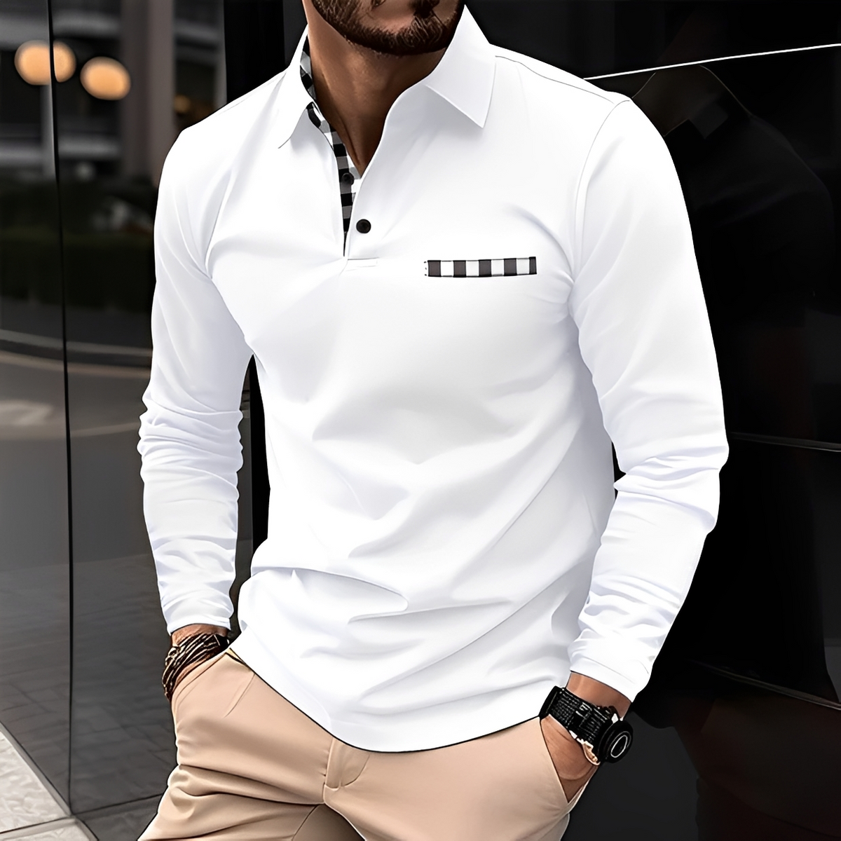 Shael - Chemise à manches longues classique et cosy