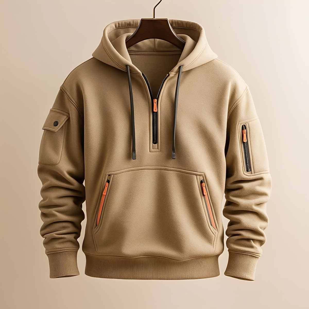 Burton - Sweat à capuche douillet avec demi-zip