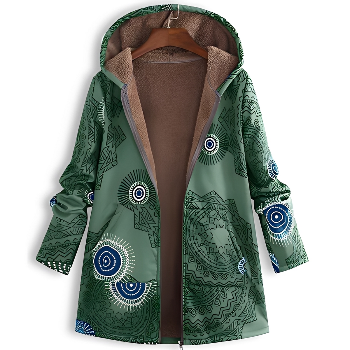 Olyvia - Veste à capuche rétro et confortable