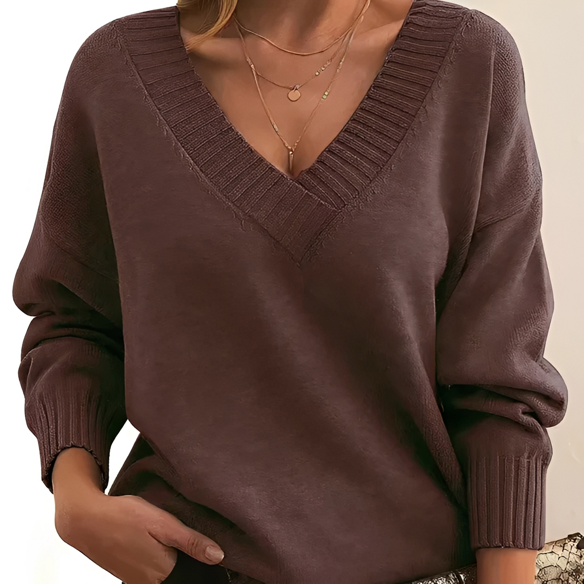 Helga - Pull chaud de style classique
