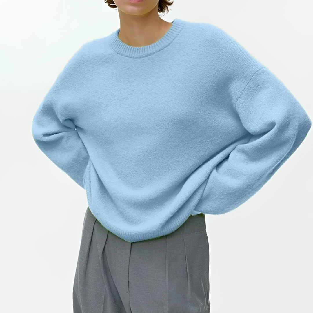 Clariza - Pull col rond confortable et chaleureux