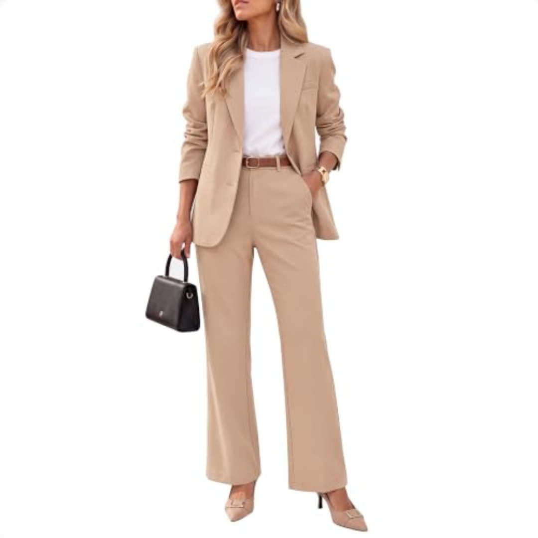 Johara - Ensemble décontracté composé de blazer et pantalon