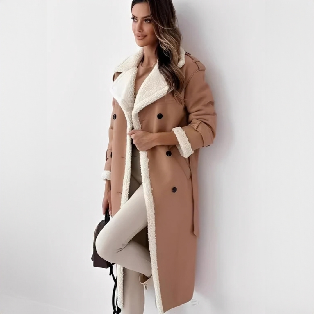 Sally - Manteau long élégant et confortable