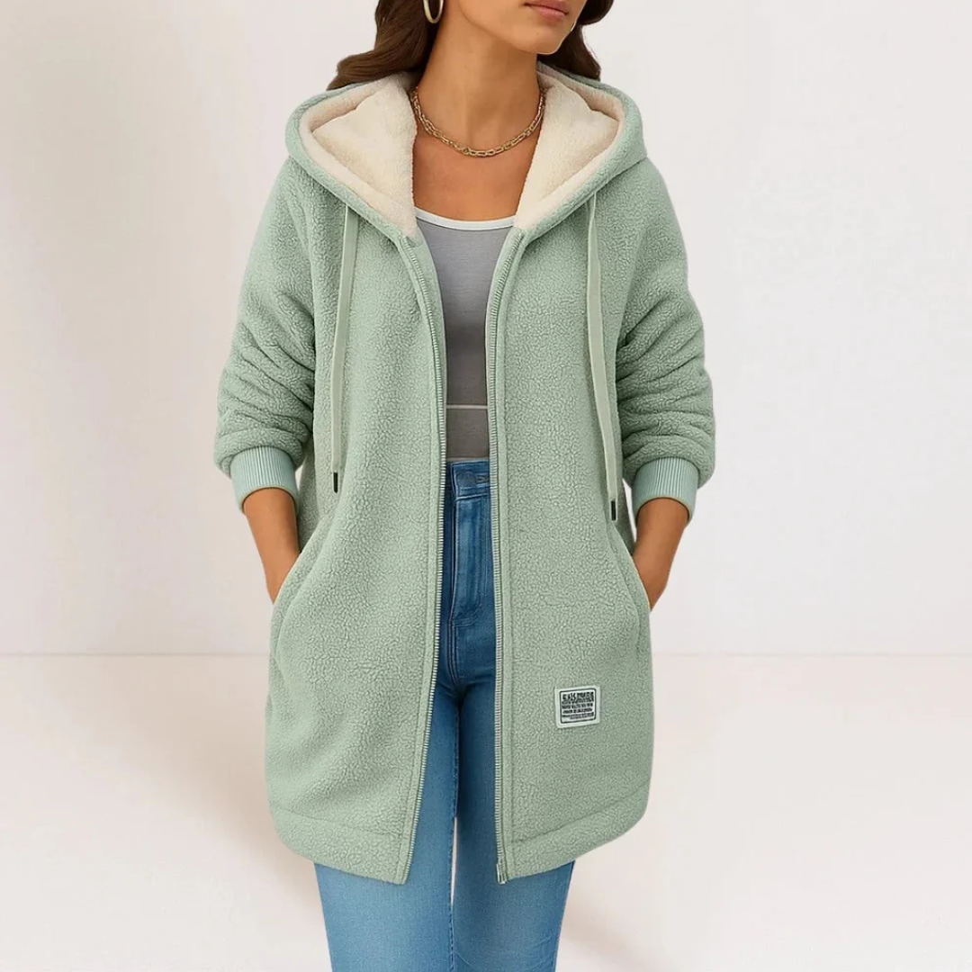 Collene - Veste à capuche, chaude et confortable