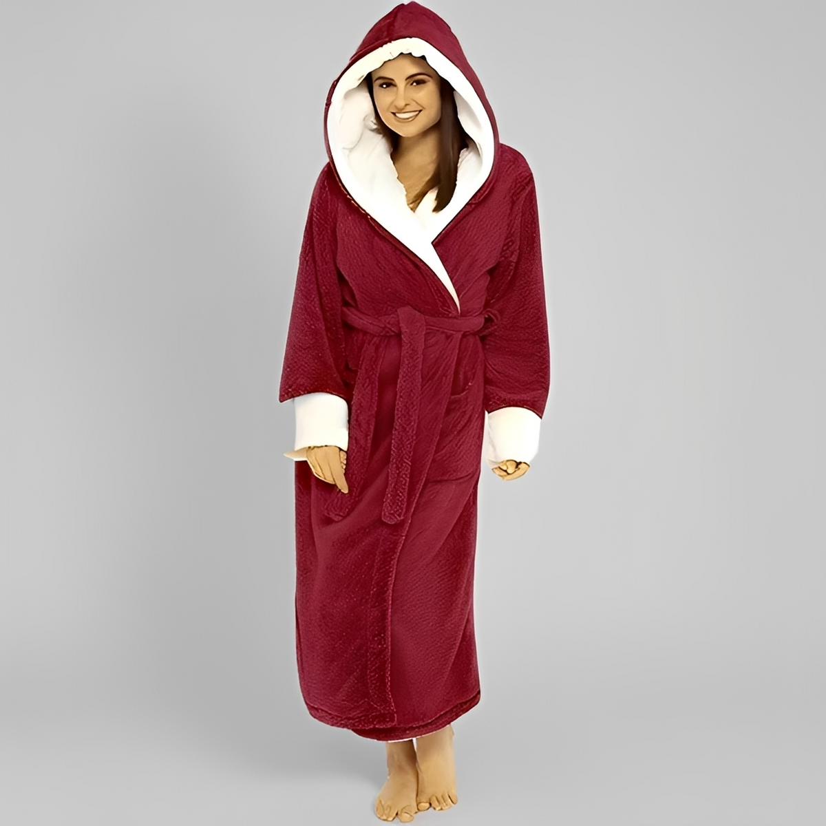 Carleta - Peignoir à capuche confortable et chic