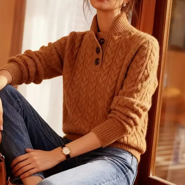 Agnes - Pull à col roulé chic et agréable