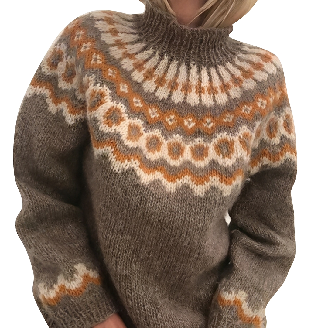 Arllene - Pull à col roulé confortable et chaleureux