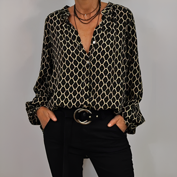 Lena - Blouse élégante avec col en V
