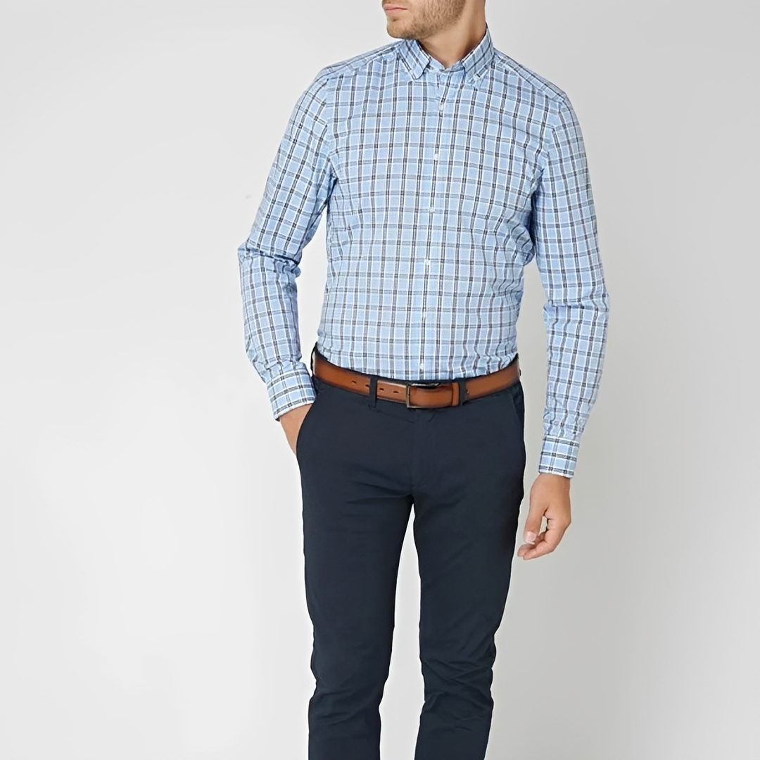 Louis - Chemise à carreaux élégante et décontractée