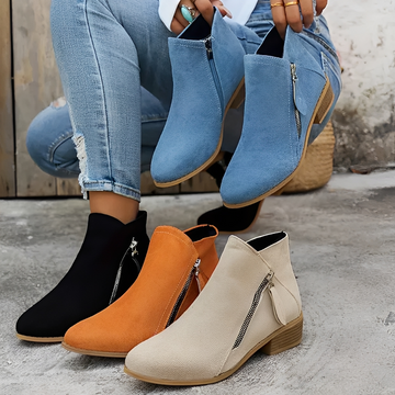 Klara - Bottes élégantes et chics avec fermeture éclair