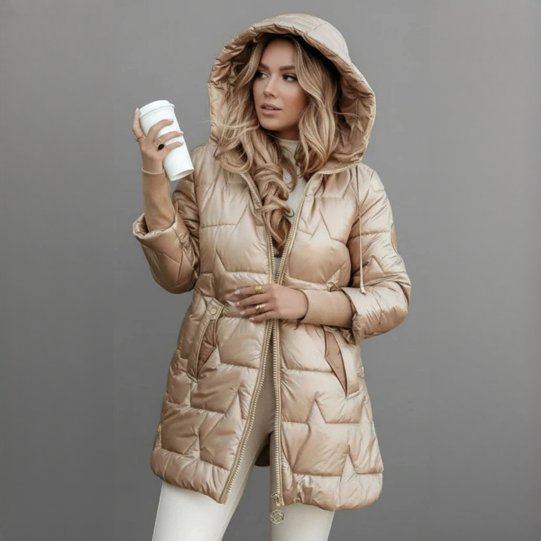 Georgina - Manteau élégant et chaud avec capuche