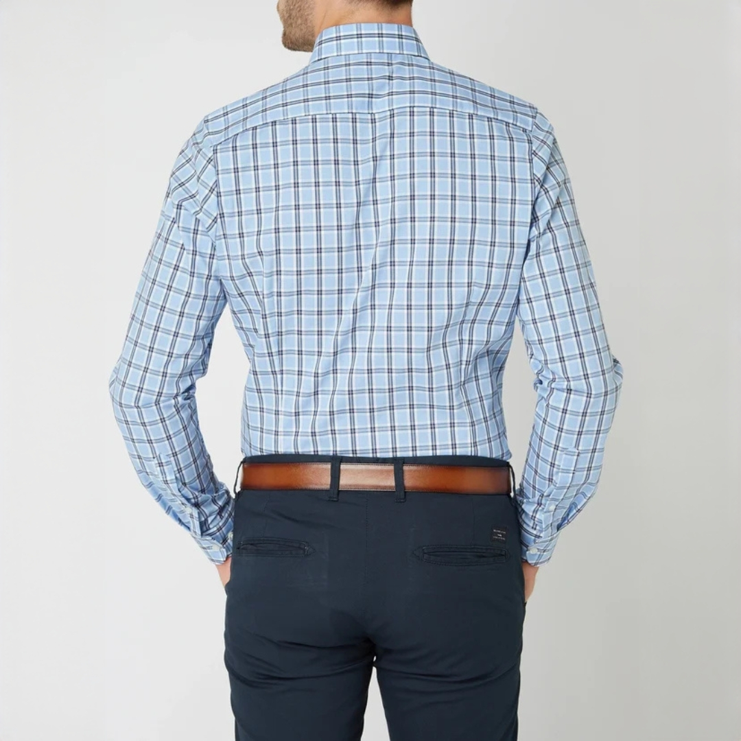 Johan - Chemise à carreaux robuste à manches longues