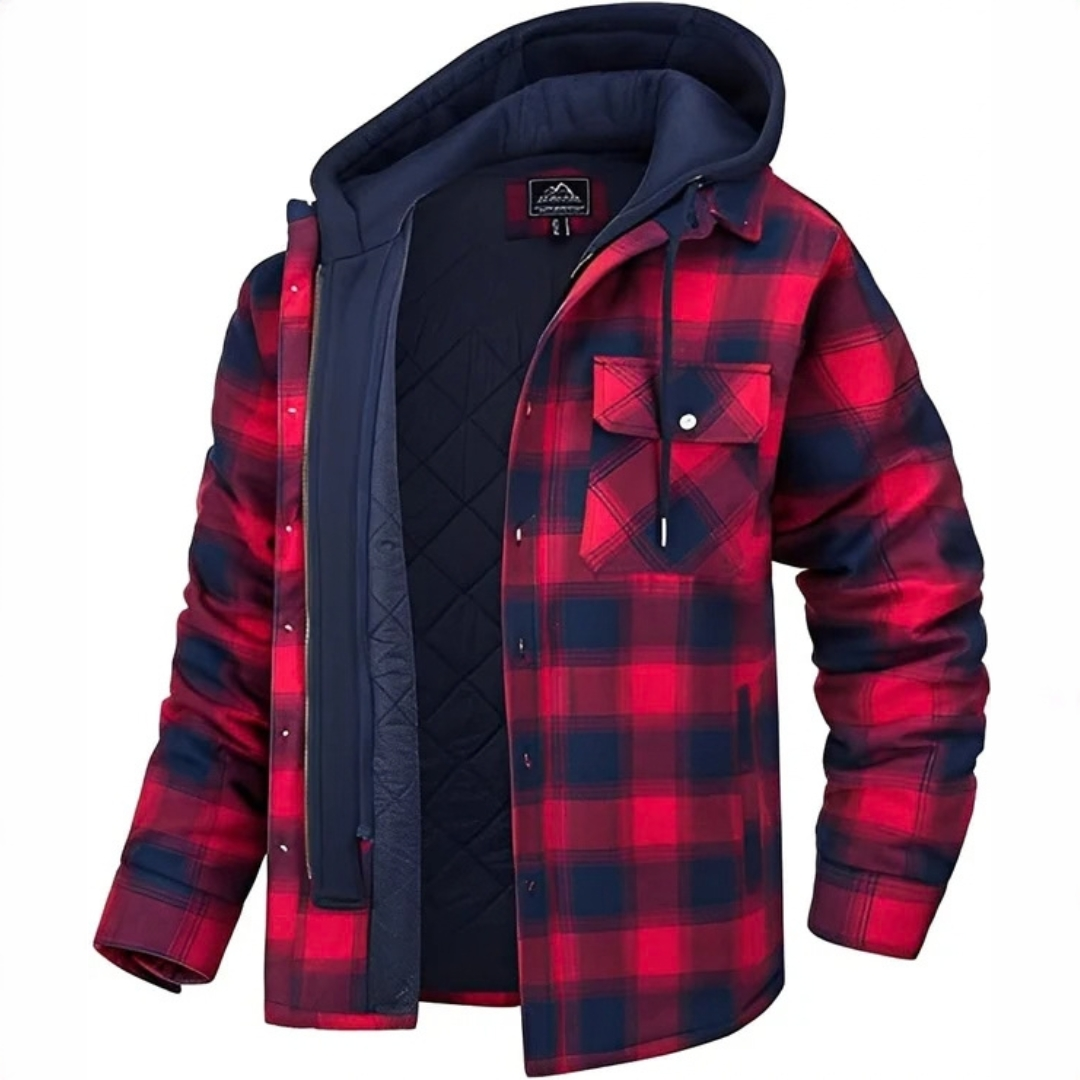 Cole - Veste à carreaux douillette