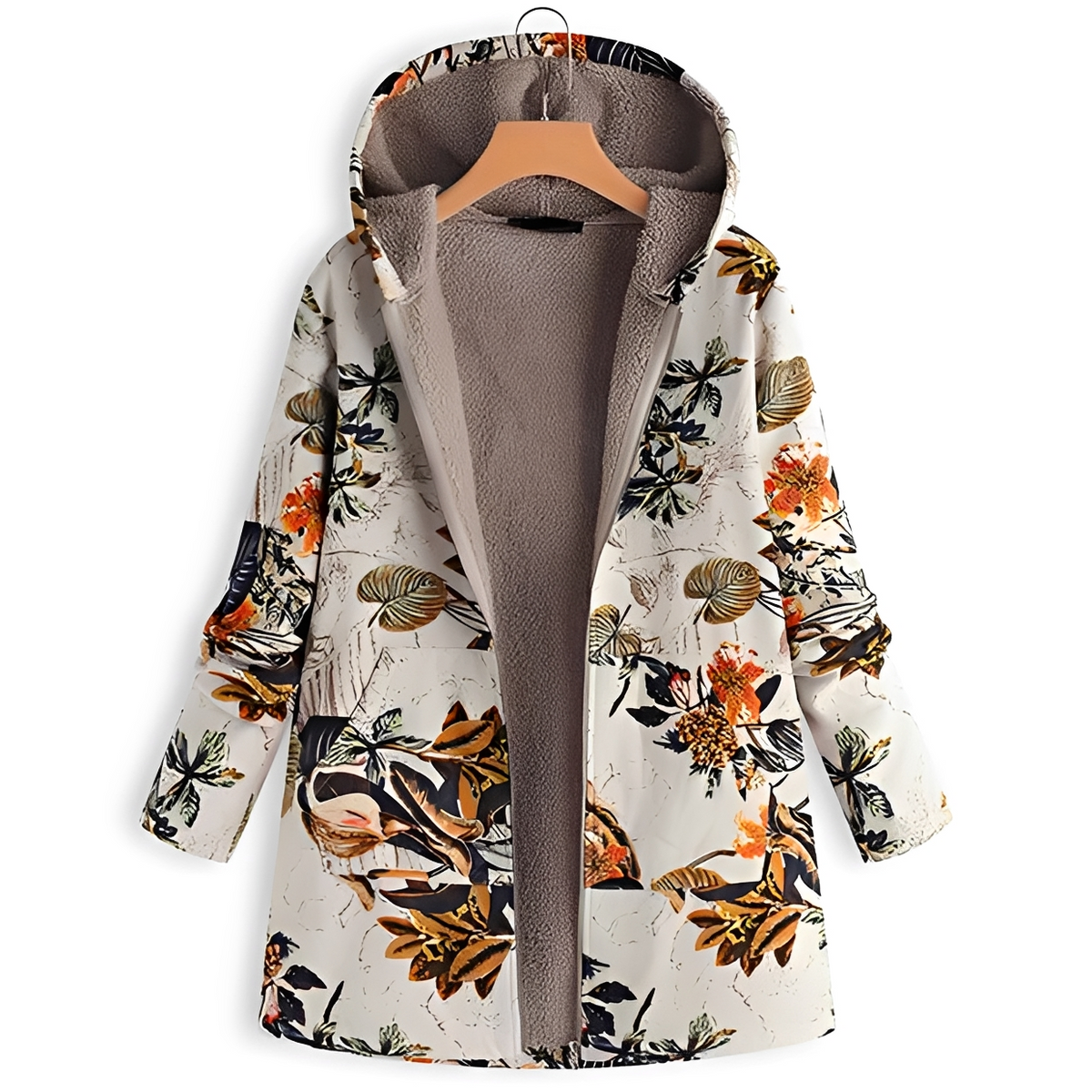 Olyvia - Veste à capuche rétro et confortable