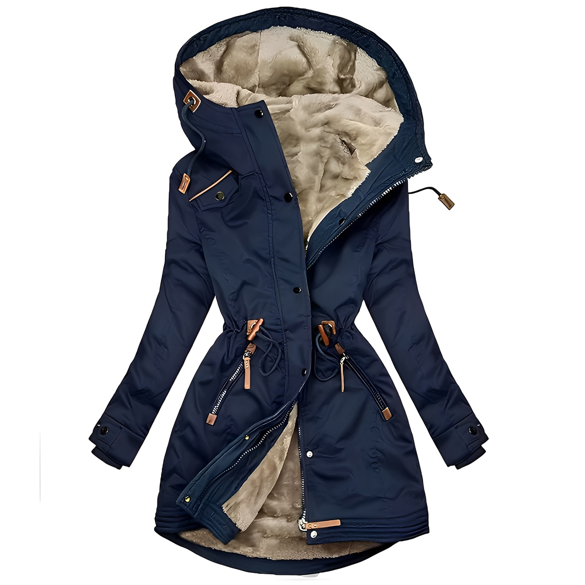 Lavena - Manteau avec capuche, élégant et confortable