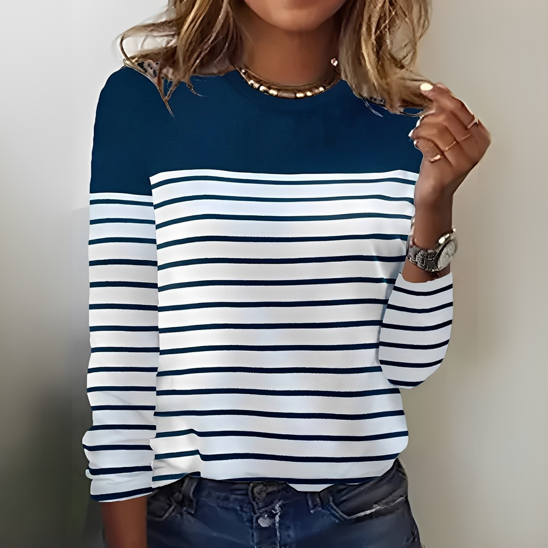 Eunice - Pull rayé, chaleureux et confortable