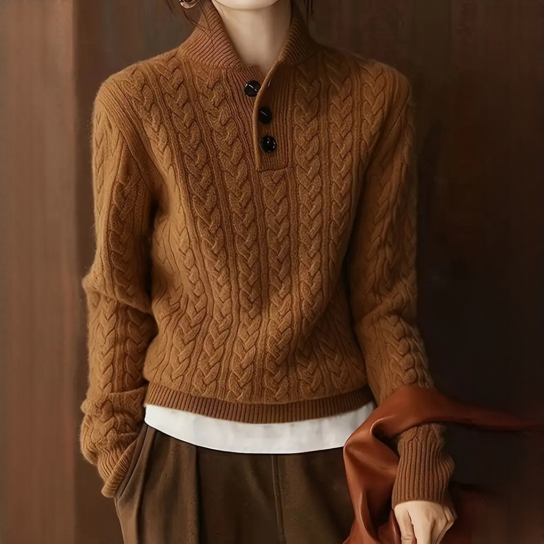 Agnes - Pull à col roulé chic et agréable