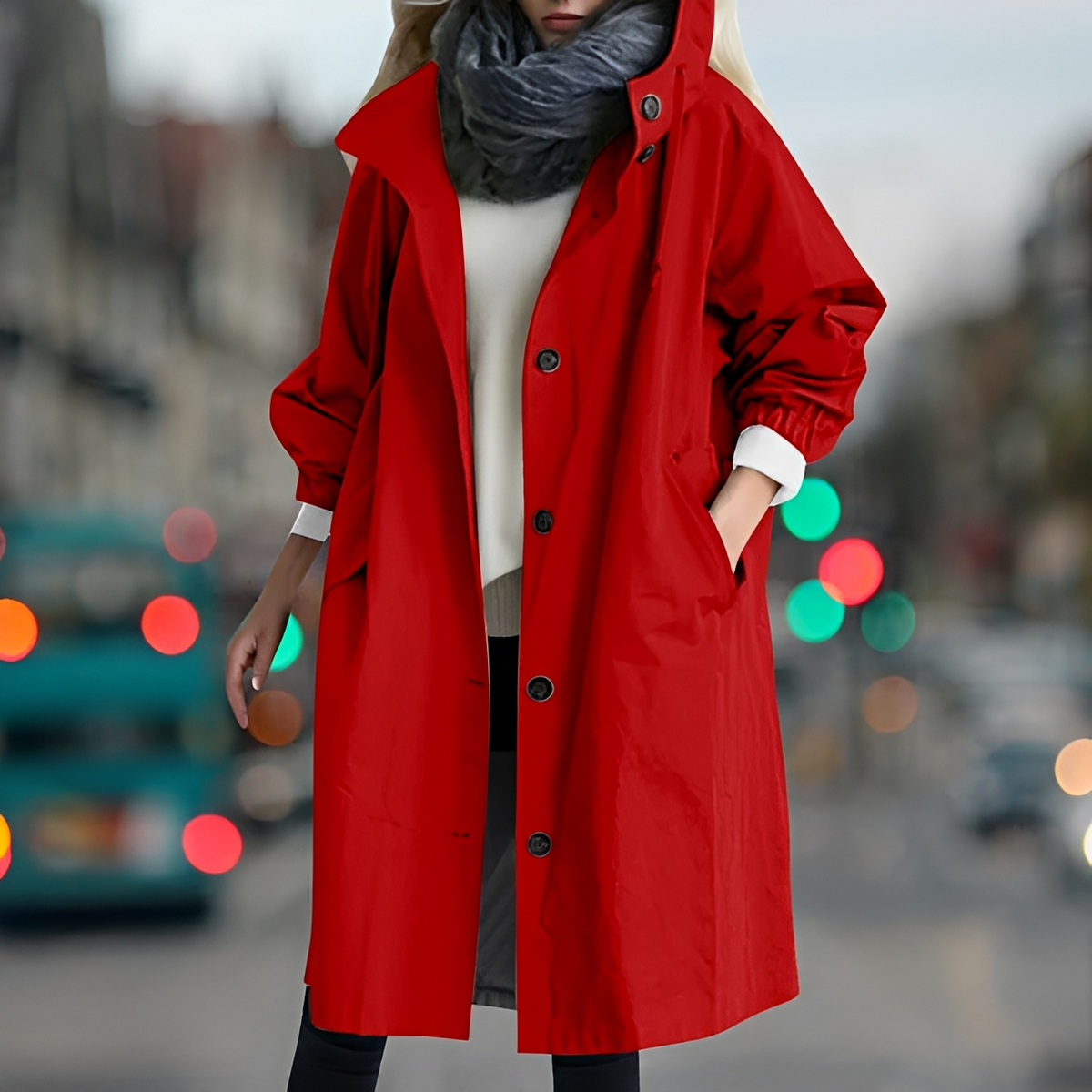Bethany - Manteau à capuche résistant à l'eau et robuste