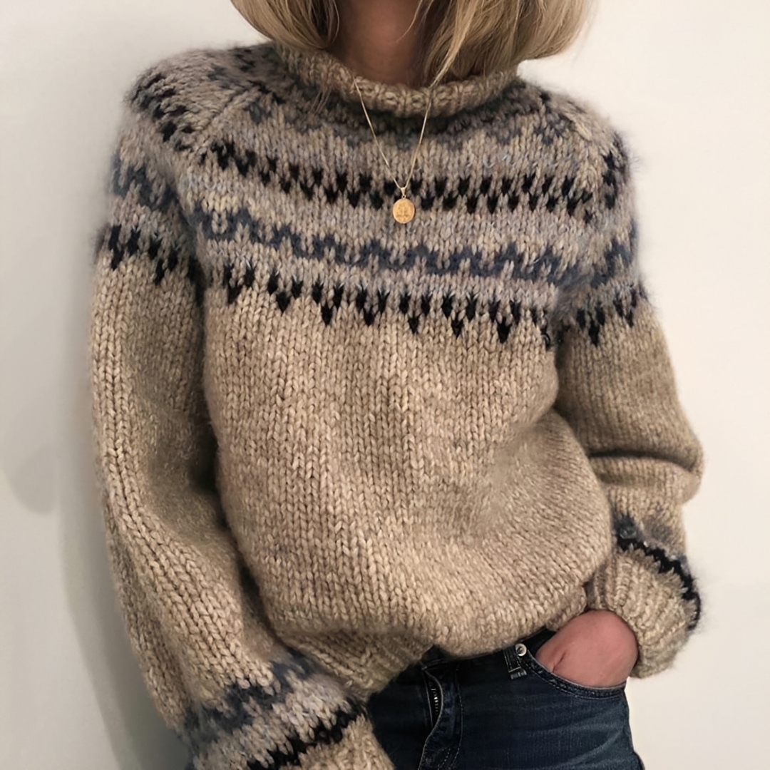 Arllene - Pull à col roulé confortable et chaleureux