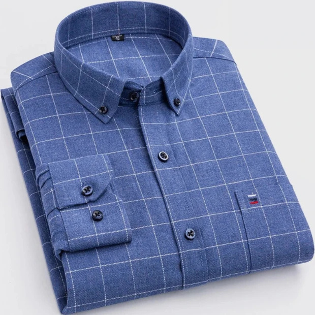 Johan - Chemise à carreaux robuste à manches longues