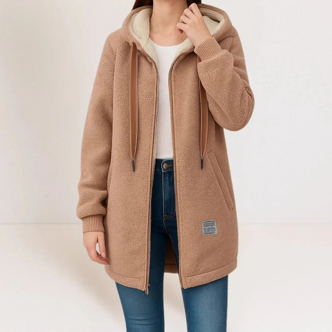 Collene - Veste à capuche, chaude et confortable