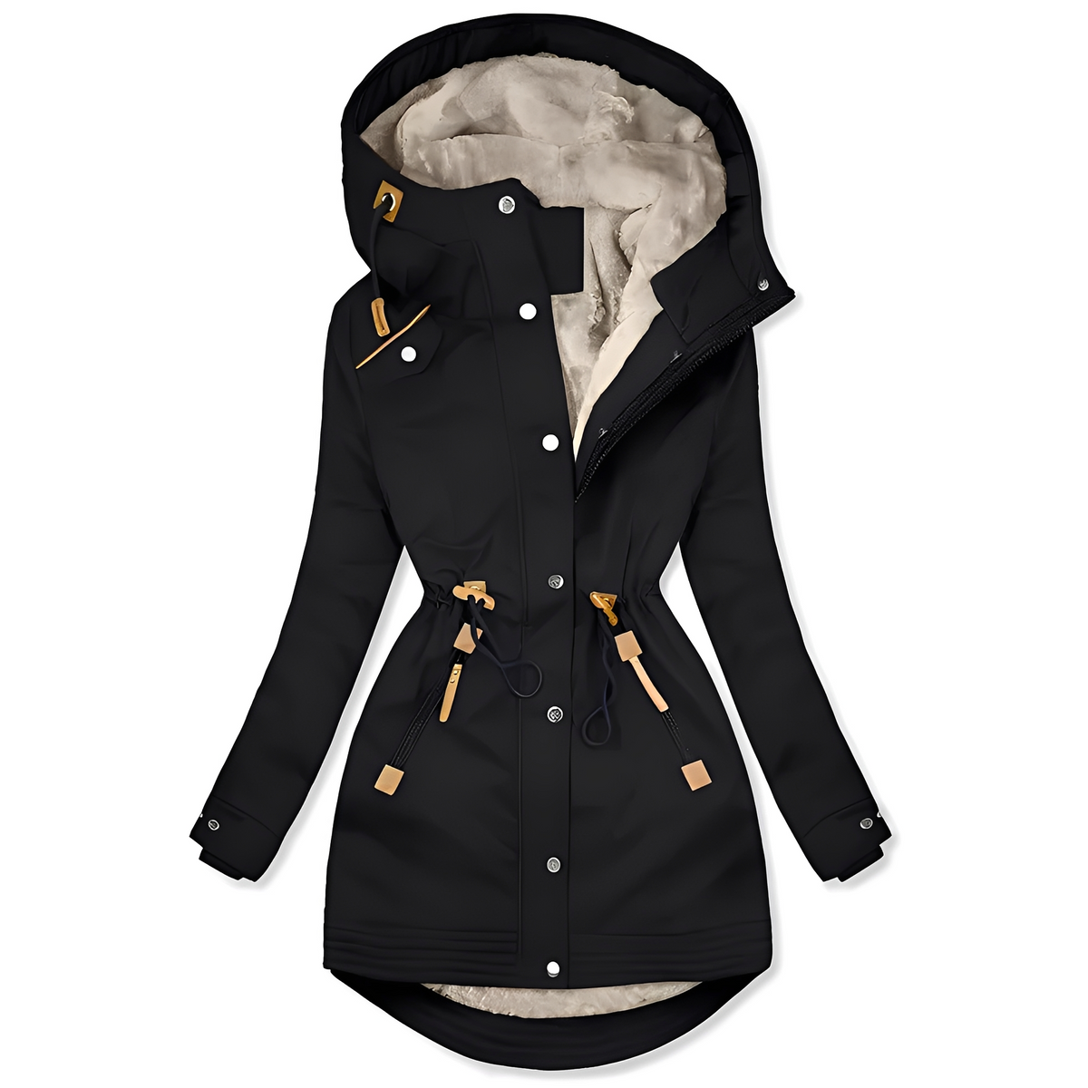 Lavena - Manteau avec capuche, élégant et confortable