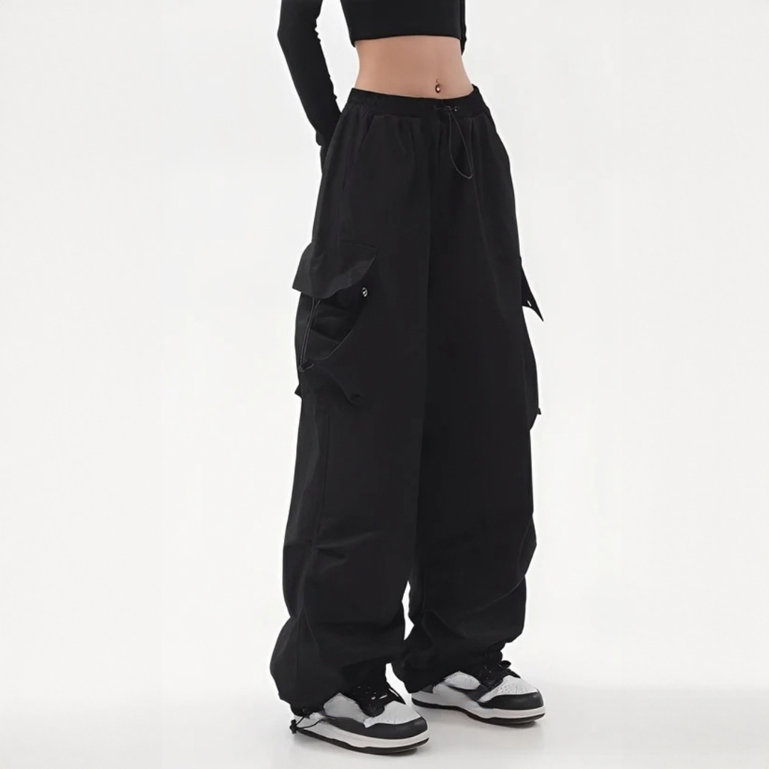 Aimée - Pantalon cargo moderne à jambe large