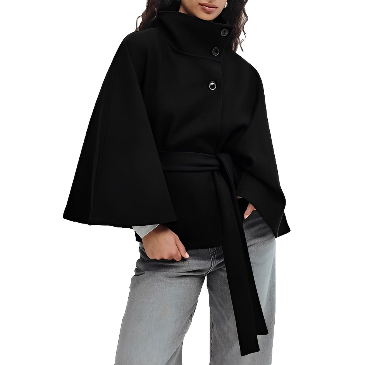Loraine - Manteau élégant et confortable avec ceinture
