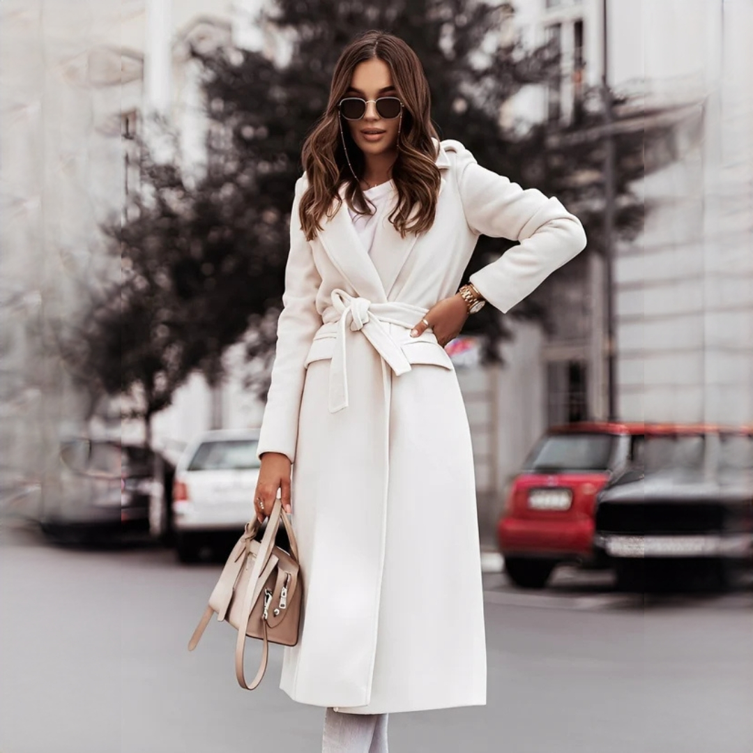 Haylie - Manteau élégant avec ceinture