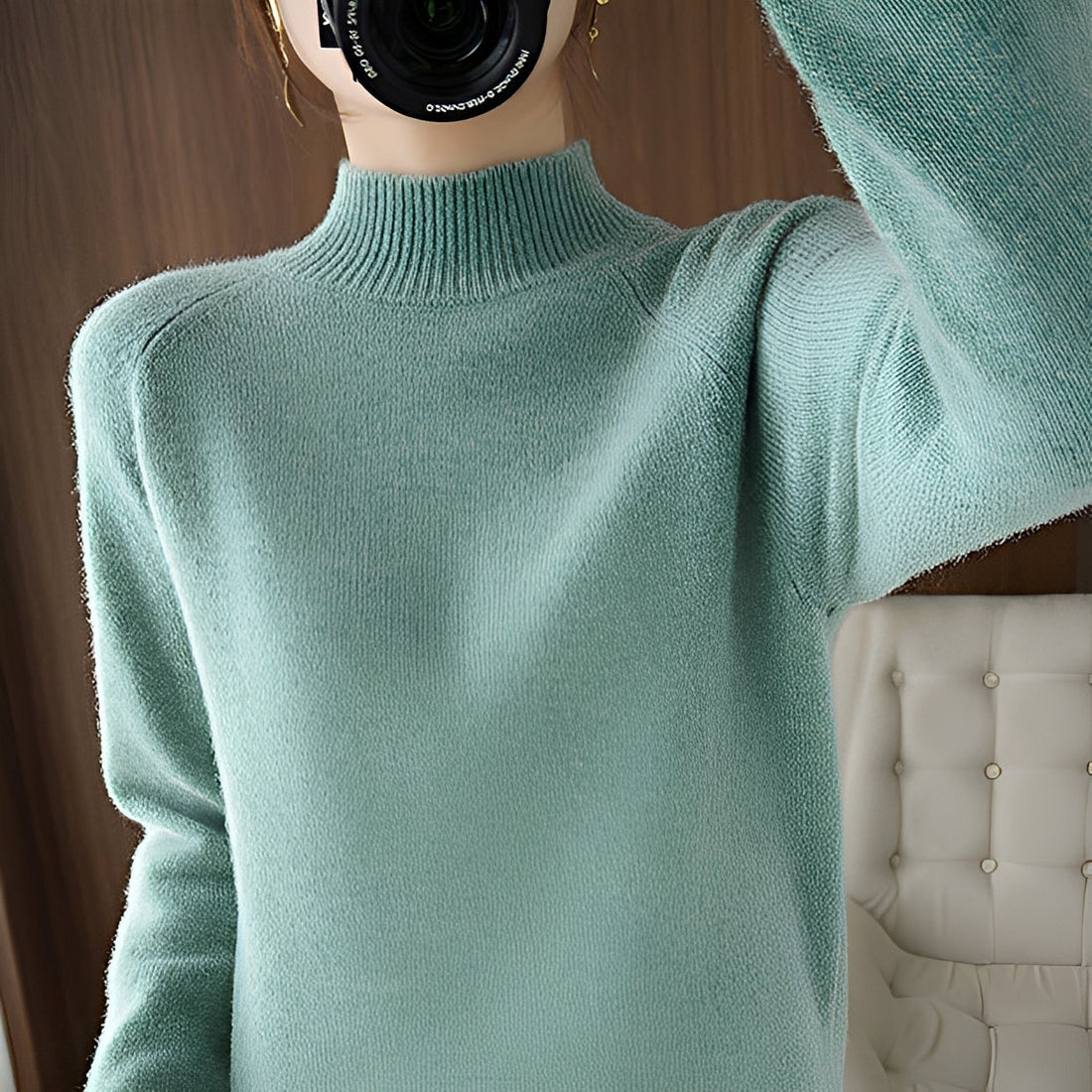 Hannie - Pull à col roulé chic et confortable