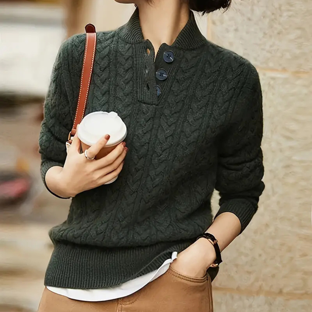 Agnes - Pull à col roulé chic et agréable