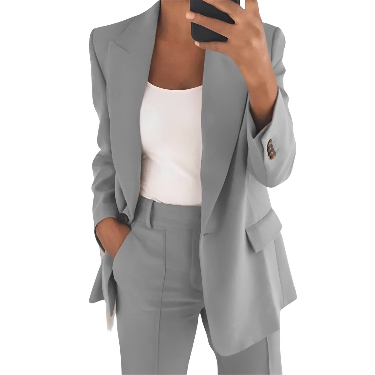 Johara - Ensemble décontracté composé de blazer et pantalon