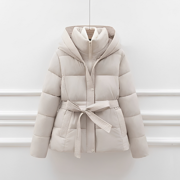 Jackalyn - Veste douillette avec capuche et ceinture