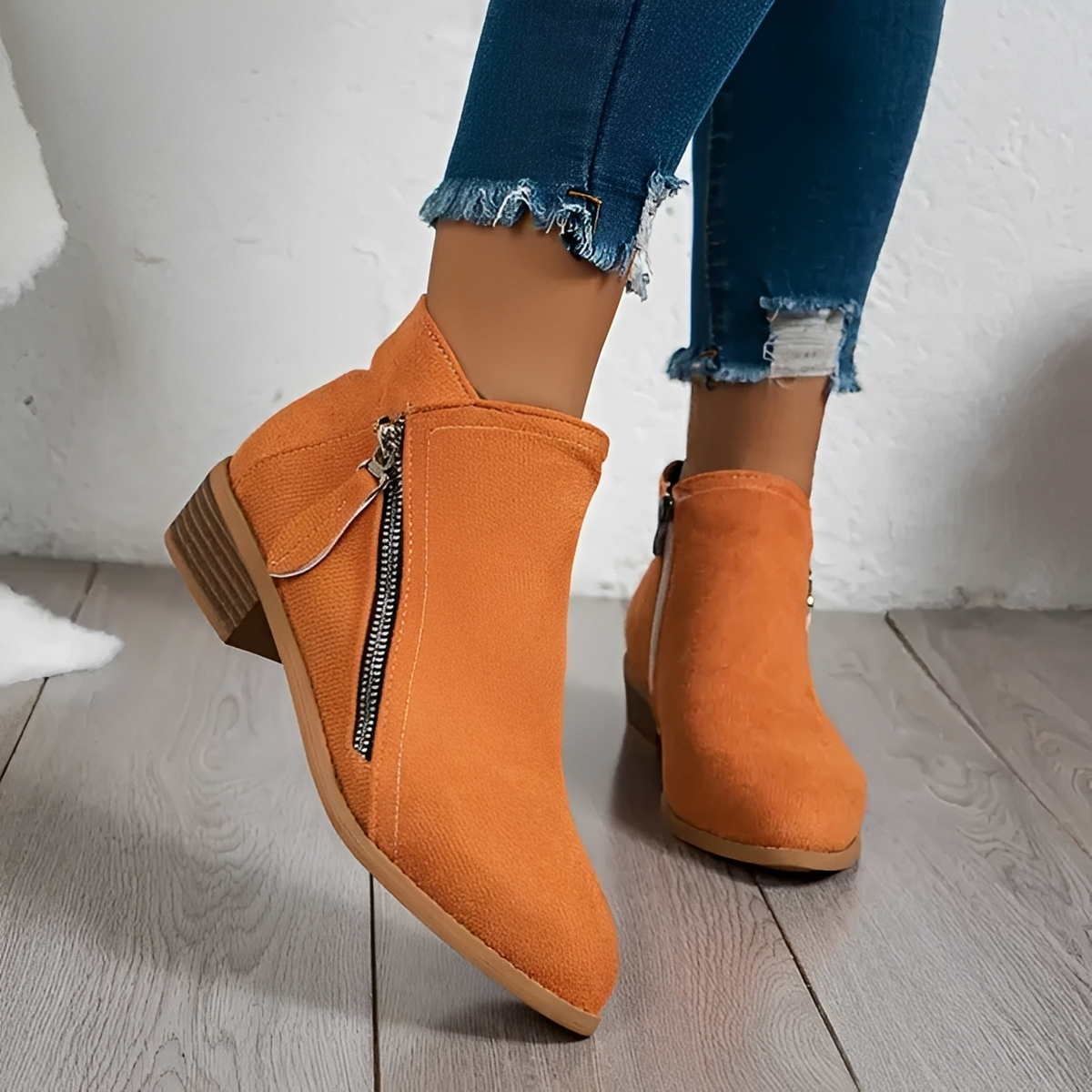 Klara - Bottes élégantes et chics avec fermeture éclair