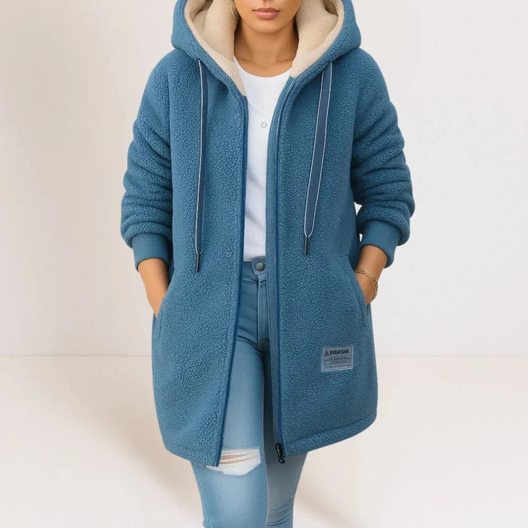 Collene - Veste à capuche, chaude et confortable