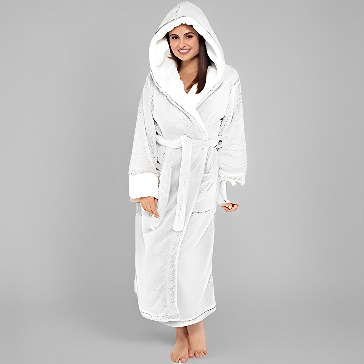 Carleta - Peignoir à capuche confortable et chic