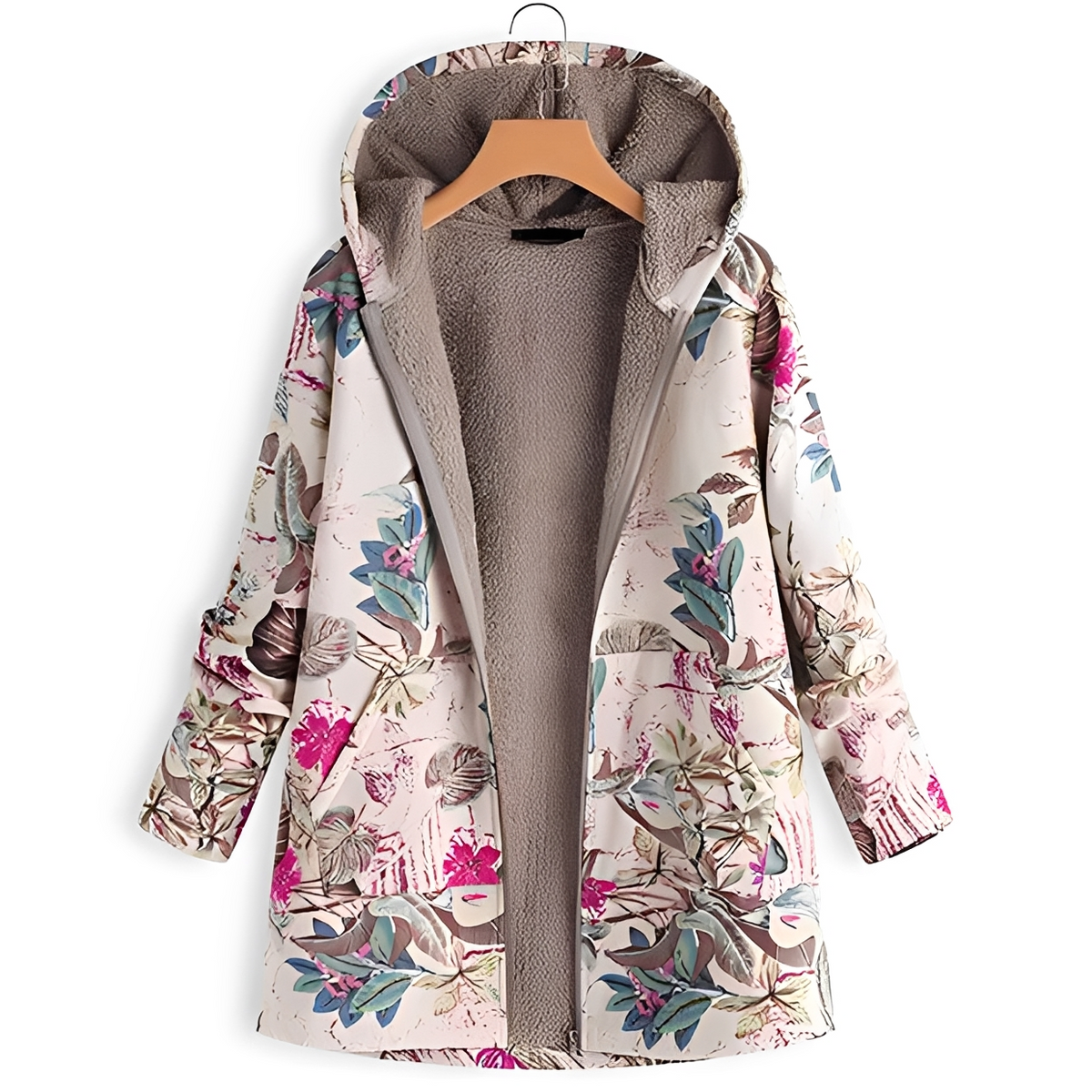 Olyvia - Veste à capuche rétro et confortable