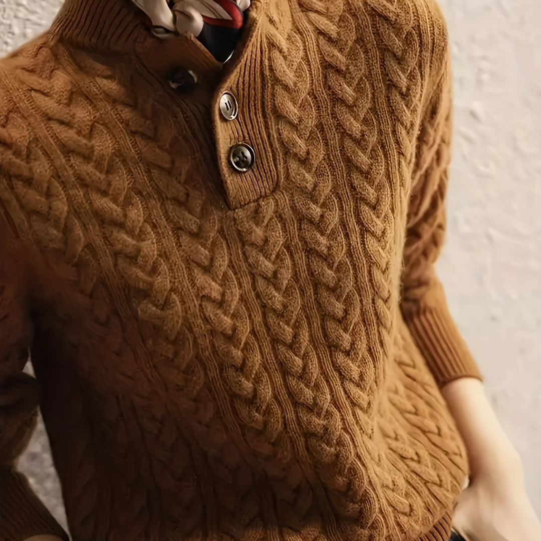Agnes - Pull à col roulé chic et agréable
