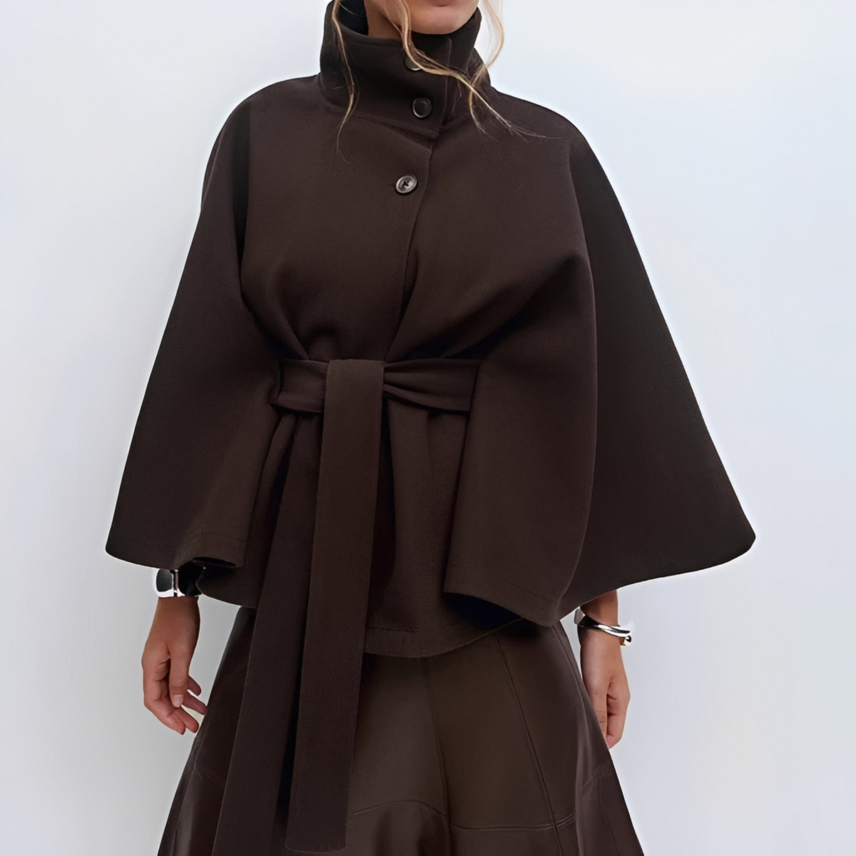 Loraine - Manteau élégant et confortable avec ceinture