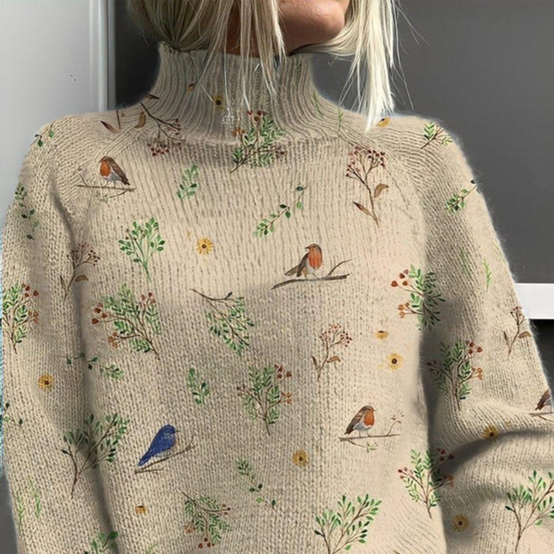 Amy - Pull à col roulé élégant et chic